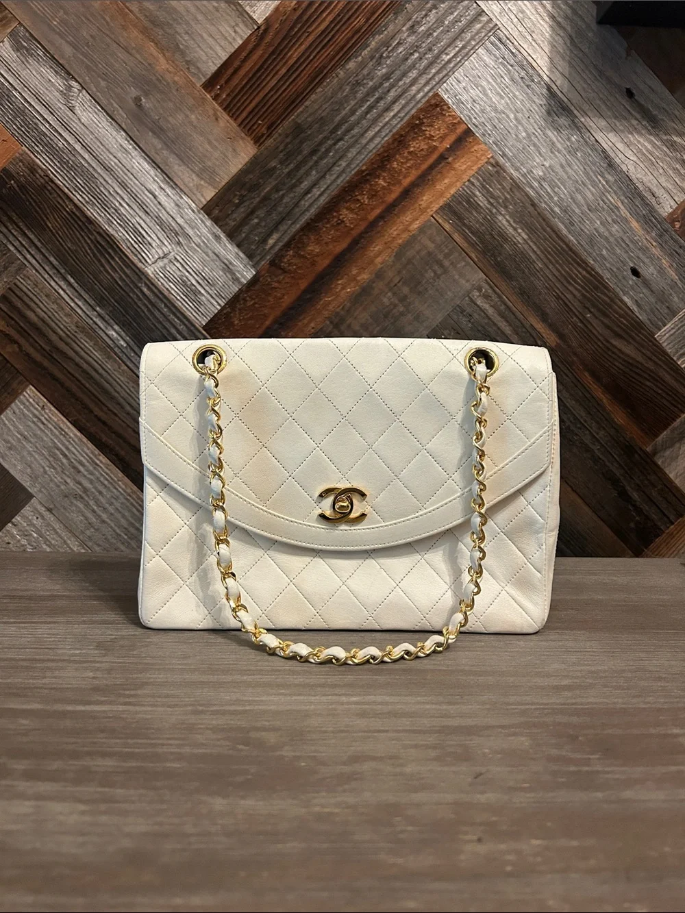 Vintage Chanel Matelasse Turnlock Shoulder Bag